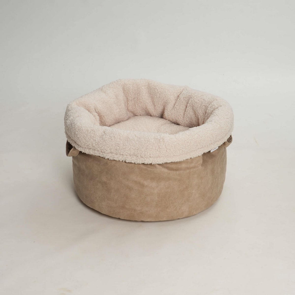 Hundekörbchen Shopper Little Basket Saddle gravel