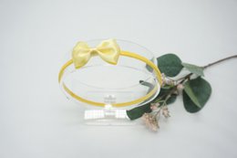 Nylon haarband satijnen strik