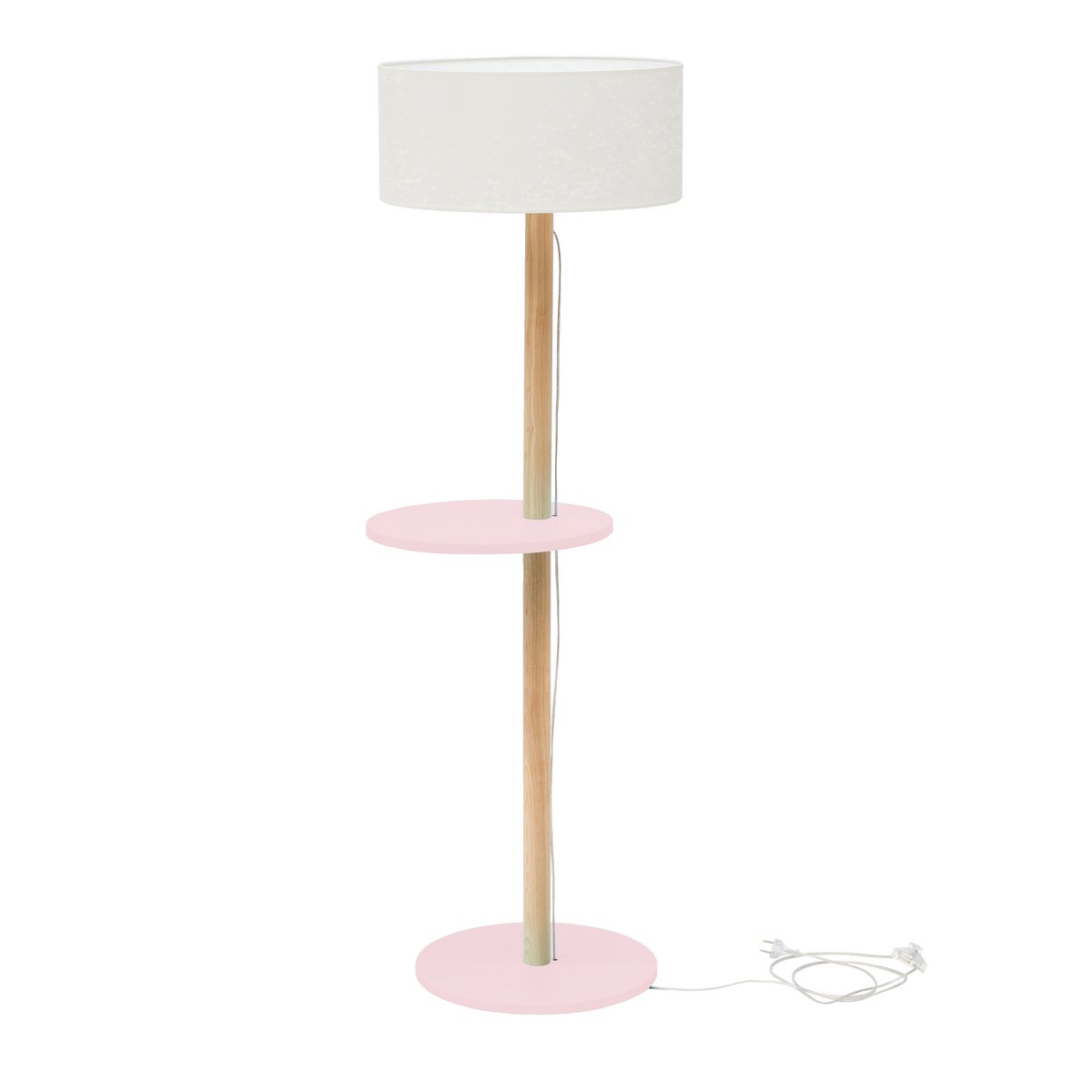 UFO Ashwood Floor Lamp Powder Pink