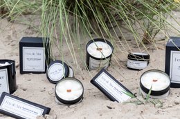 Reisblikje geurkaars 90g - Sunlit Shores
