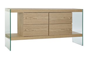 MDF-GLASBUFFET 160X45X80 HELLBRAUN MB186537