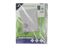 ECO tab Kangaro A4 numbers 180gr gray cardboard 23r 15pcs FSC