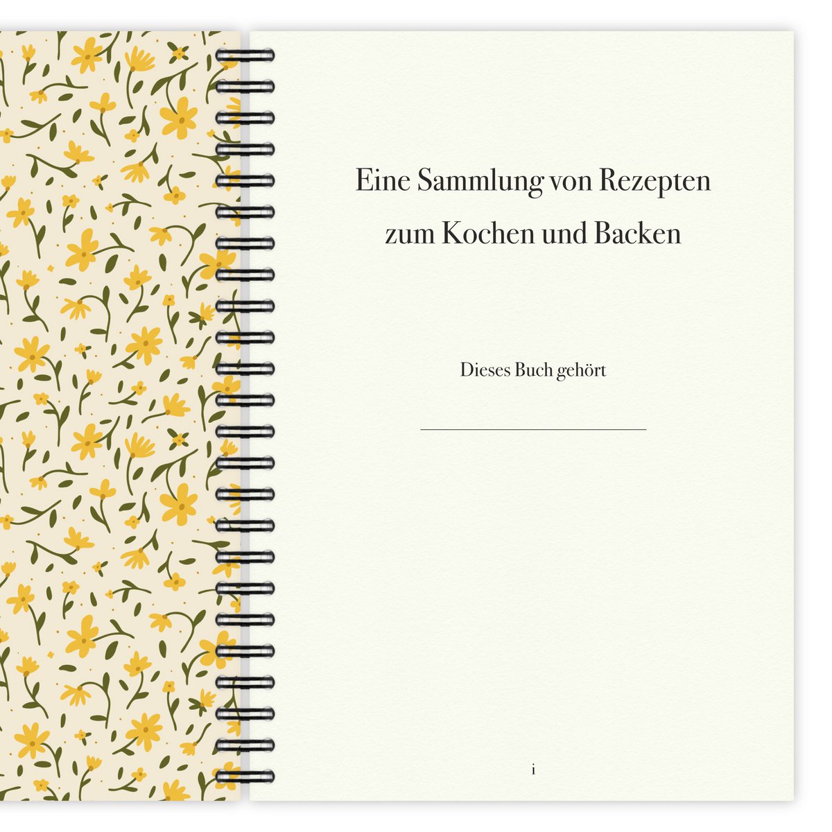 Rezeptbuch Boho Floral Nr. 1