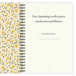 Rezeptbuch Boho Floral Nr. 1