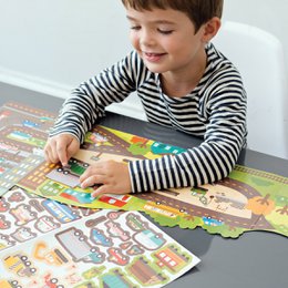 Herbruikbare Sticker Set - Wegen En Sporen