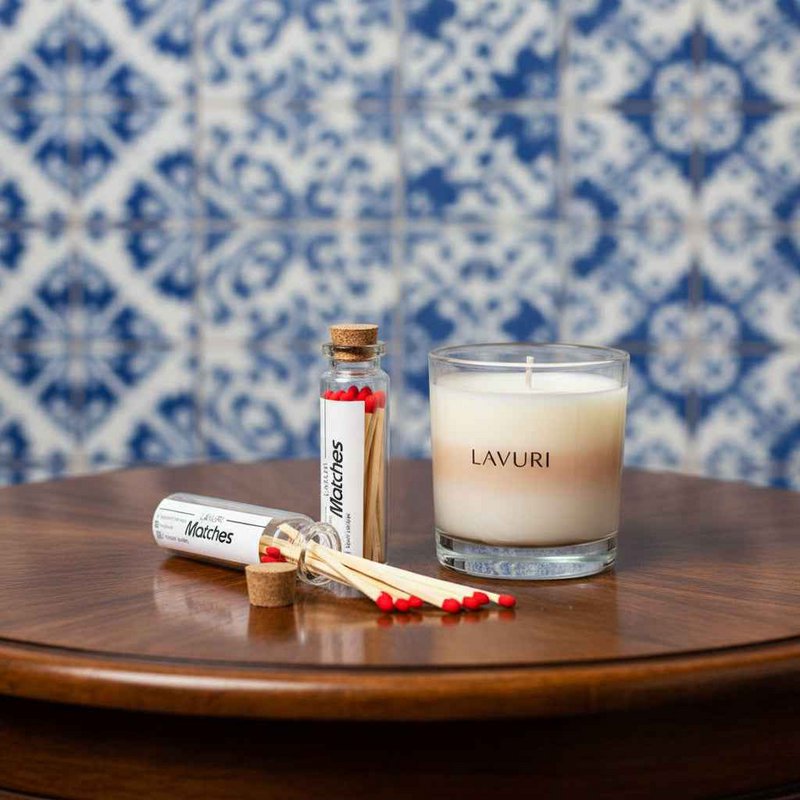 LAVURI® Match in tube with lid and striking surface, approx. 20 matches each
