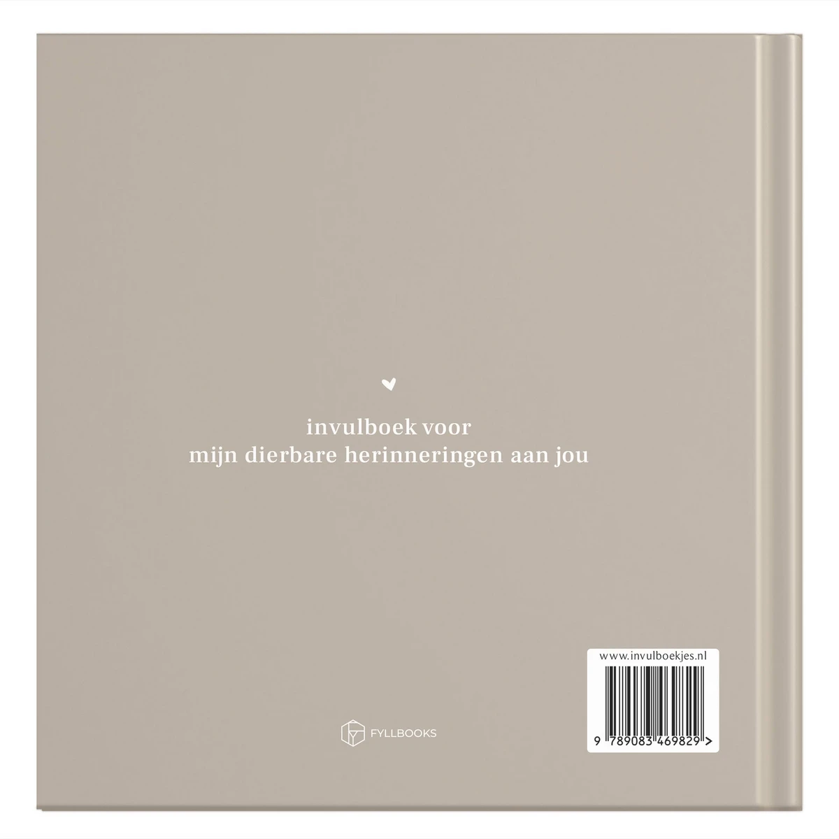 Phyllbooks tęsknię za tobą SO Memory Book - Mourning Book - Taupe