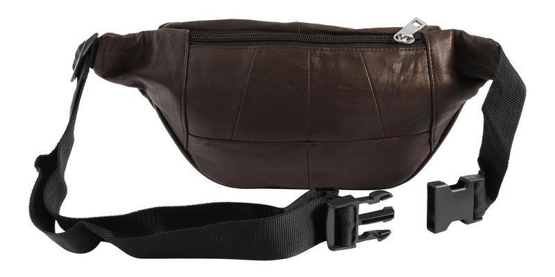 Steinmeister hip bag made of genuine leather, brown