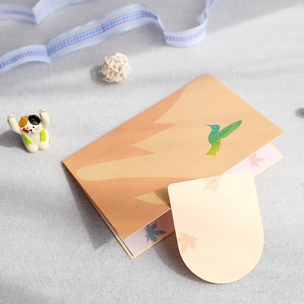 Pop-up-Grußkarte mit verzaubertem Kolibri