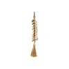 Der Raffia Fishbone Schlüsselbund - Natural White
