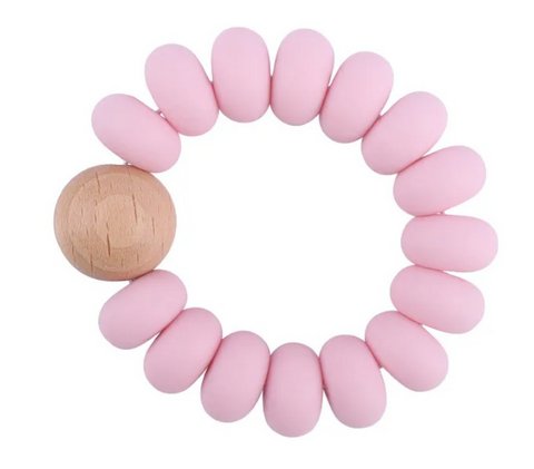 Baby-Silikon-Beißring | Rondo | BABY PINK