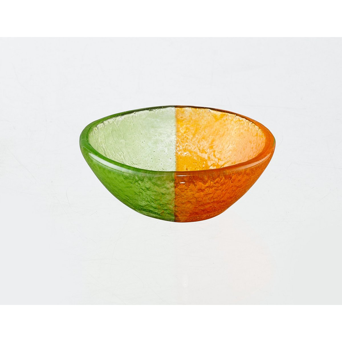 Artisano Bowl XS 9x4 Green & Orange
