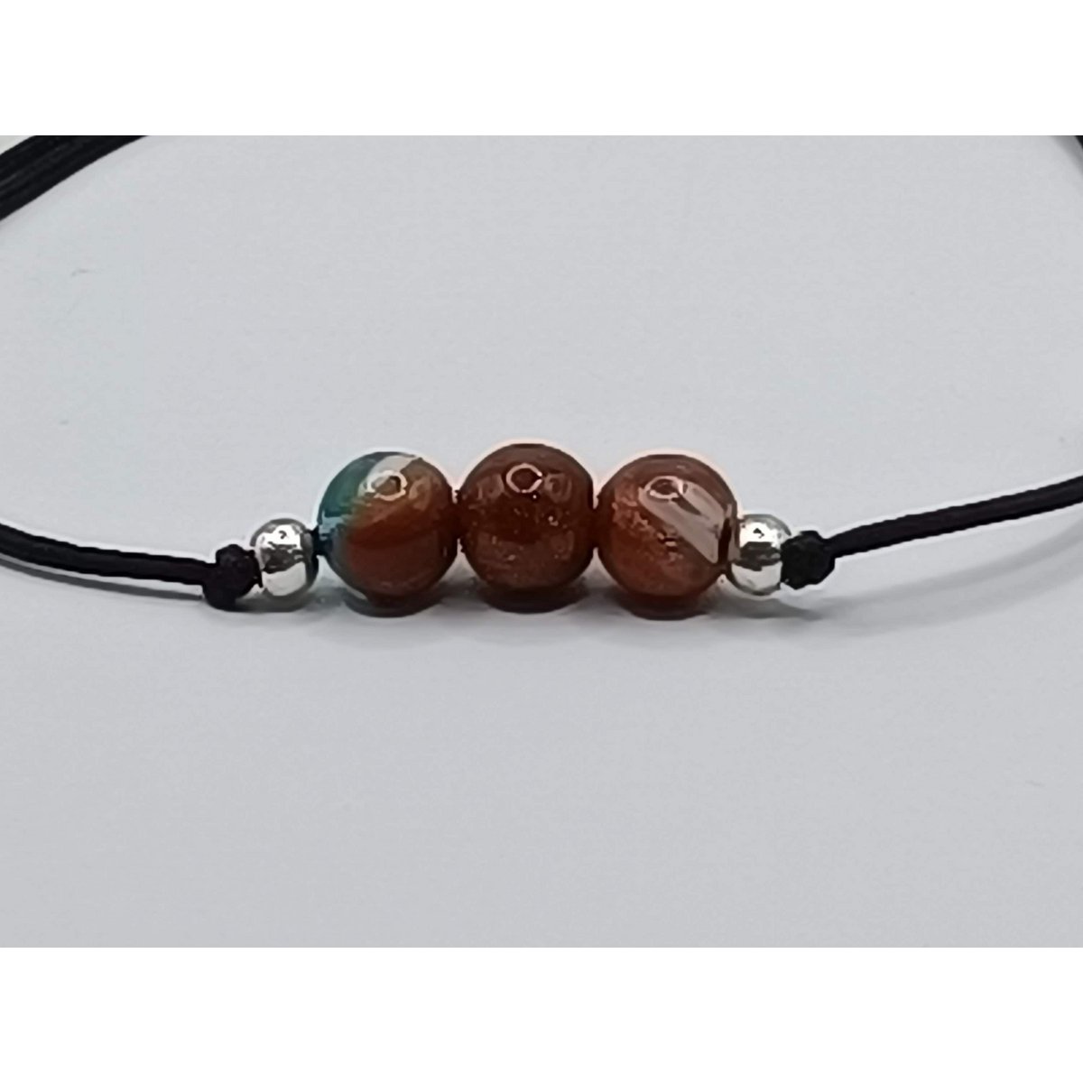 Gouden stroom edelsteen armband