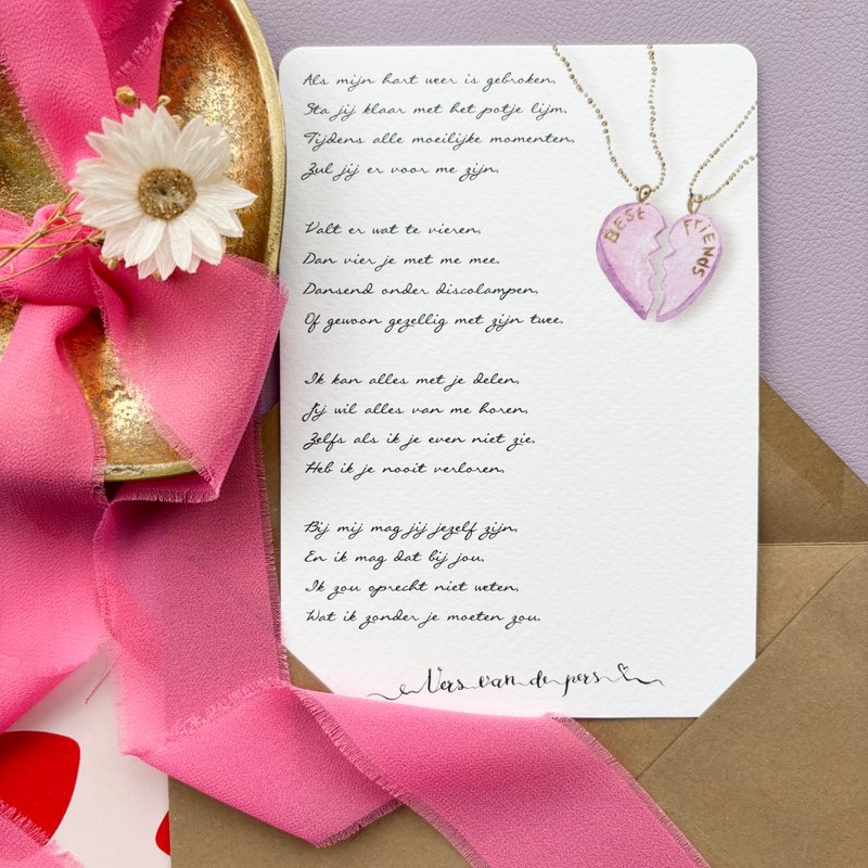 Tarjeta de felicitación "Mejores amigos"