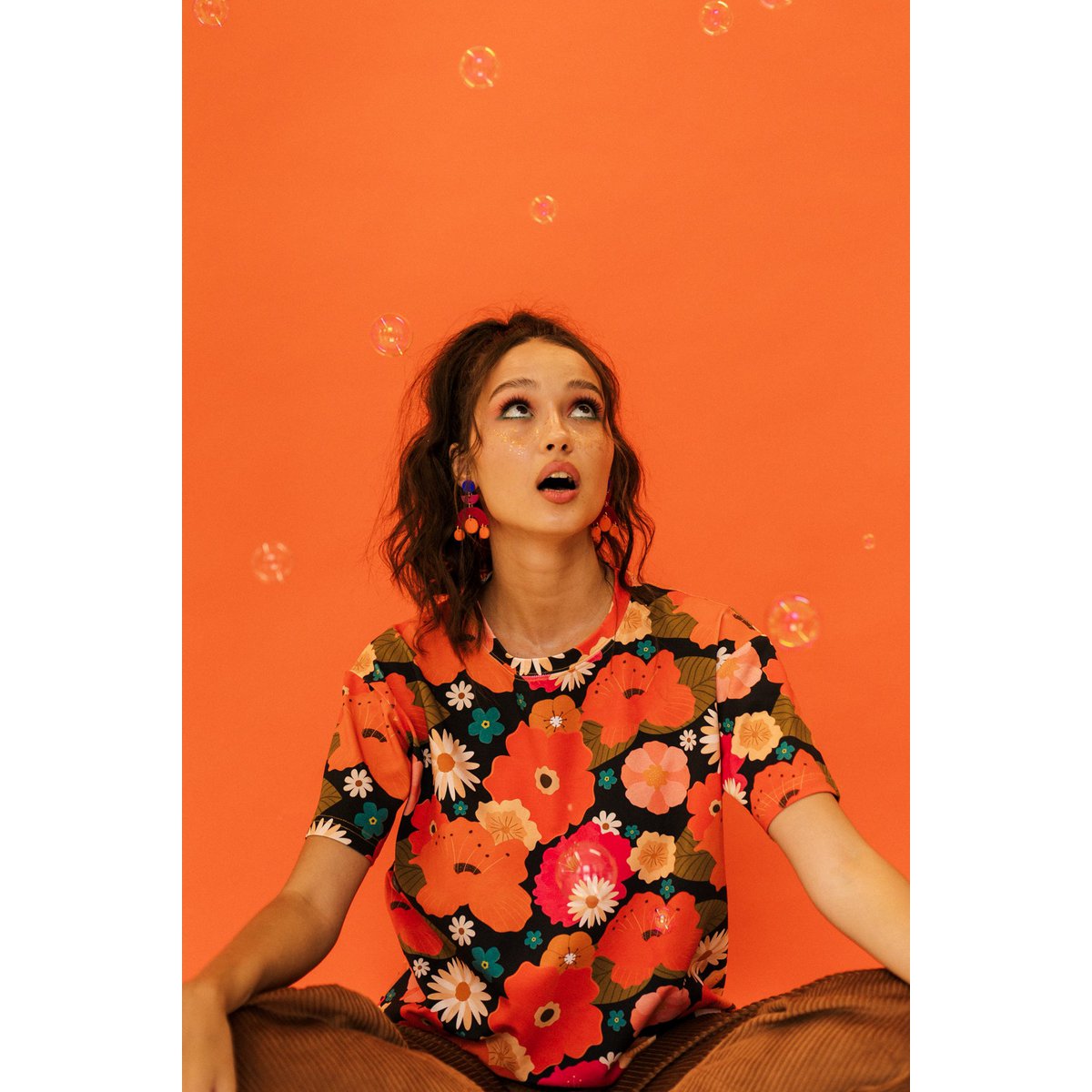 Chemise FLOW "Pique-nique avec des fleurs"