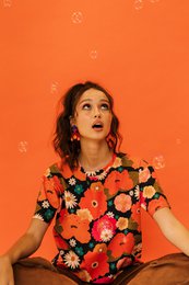 Chemise FLOW "Pique-nique avec des fleurs"