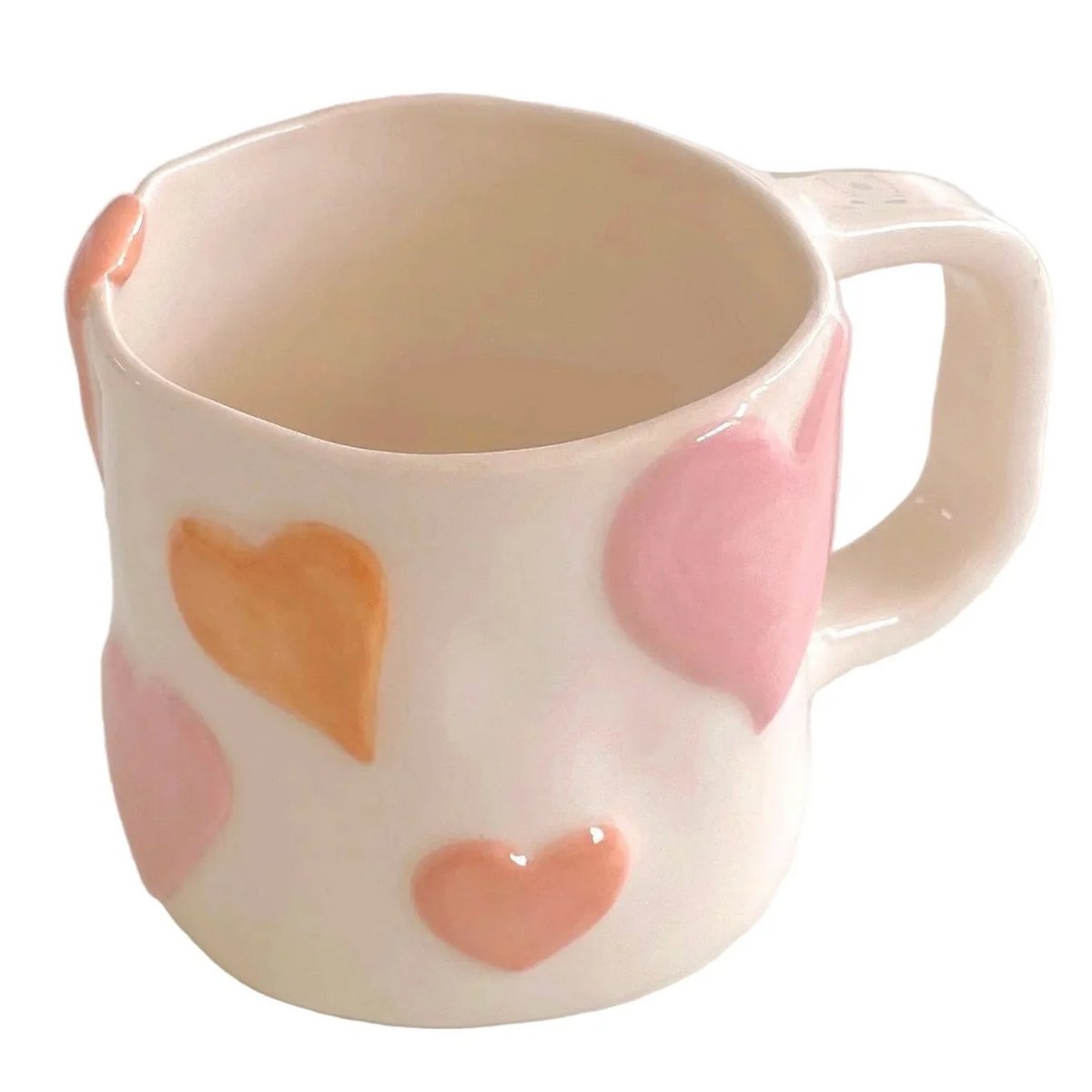 Kubek BAE – Ręcznie robiony ceramiczny kubek w kształcie serca 400 ml – Wyprodukowano w Hiszpanii