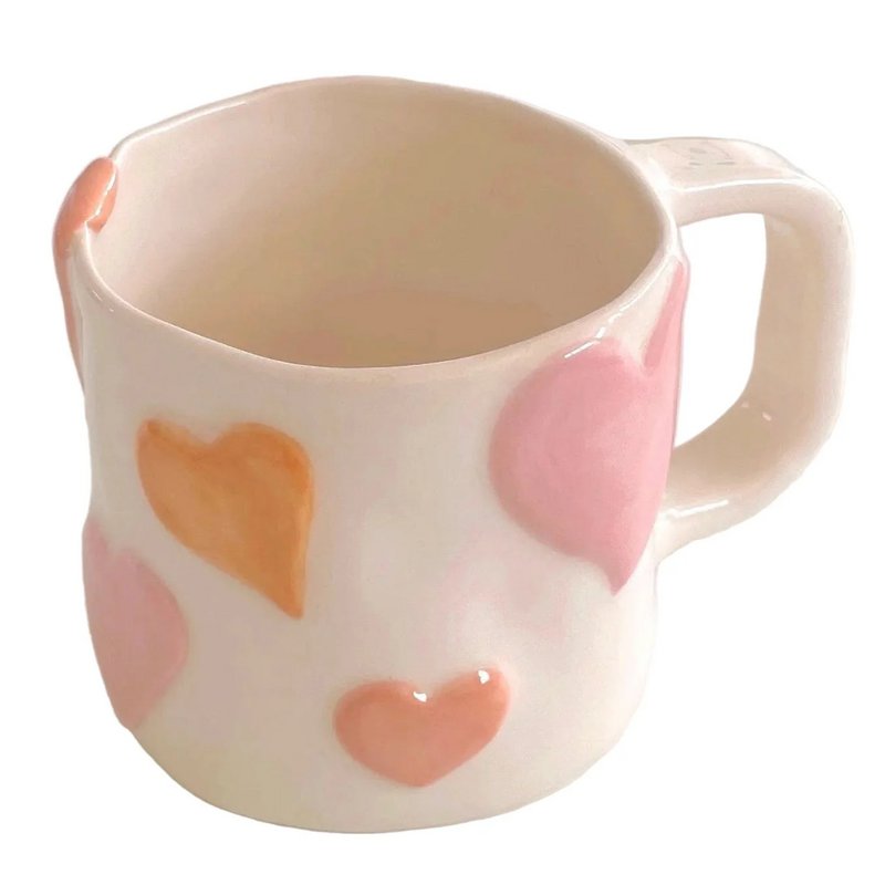 Kubek BAE – Ręcznie robiony ceramiczny kubek w kształcie serca 400 ml – Wyprodukowano w Hiszpanii
