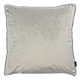 Soft, plush cushion cover in a silver color. Available in multiple sizes to fit various home decor needs.