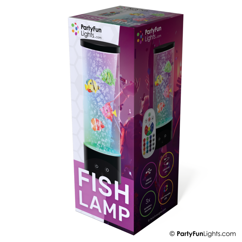 Nemo fiskelampe - Multi-Color RGB - Virker på USB - Batterier