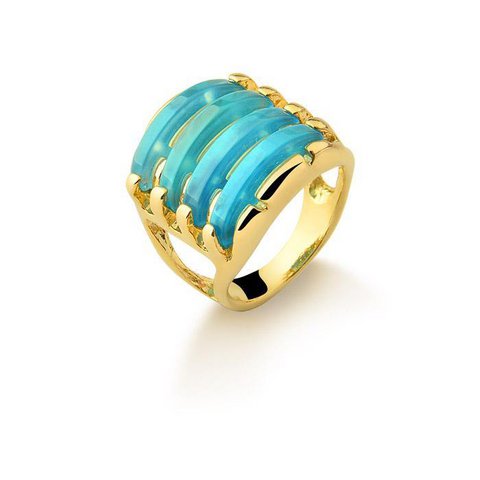 Vierschichtiger Edelsteinring