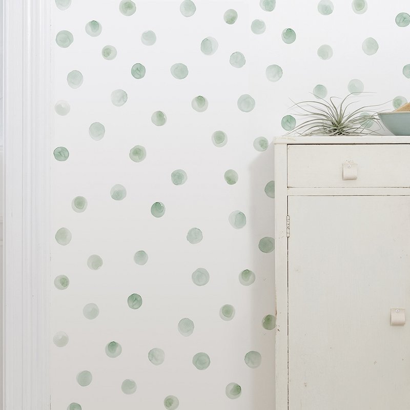 Akvarel prikker wallsticker