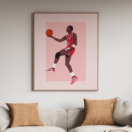 Poster "Michael Jordan" - A4 & 30x40cm - Art print