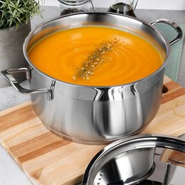Acciaio in pentola con coperchio anett 22 cm, 4,3 l