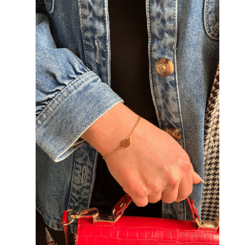 Pulsera "LIMA" Chapada en Oro