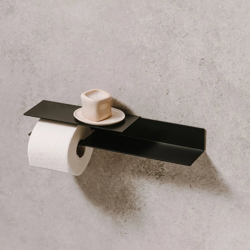 Portarrollos Bari – accesorios baño moderno con estante