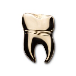 Golden Metal Pin "Tooth"