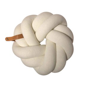 Knot cushion Blossom, snow white