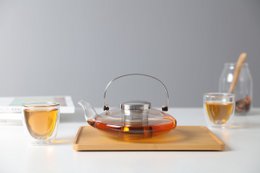 Viva Infusion™ Leaf teapot 0,55L, clear, inox filter