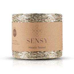 Sensy Premium 350 yards %100 Polyester Metallic Twisted Yarn