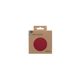 Sous-verre Skinnatur | cuir recyclé | Environ 10 cm | lot de 6