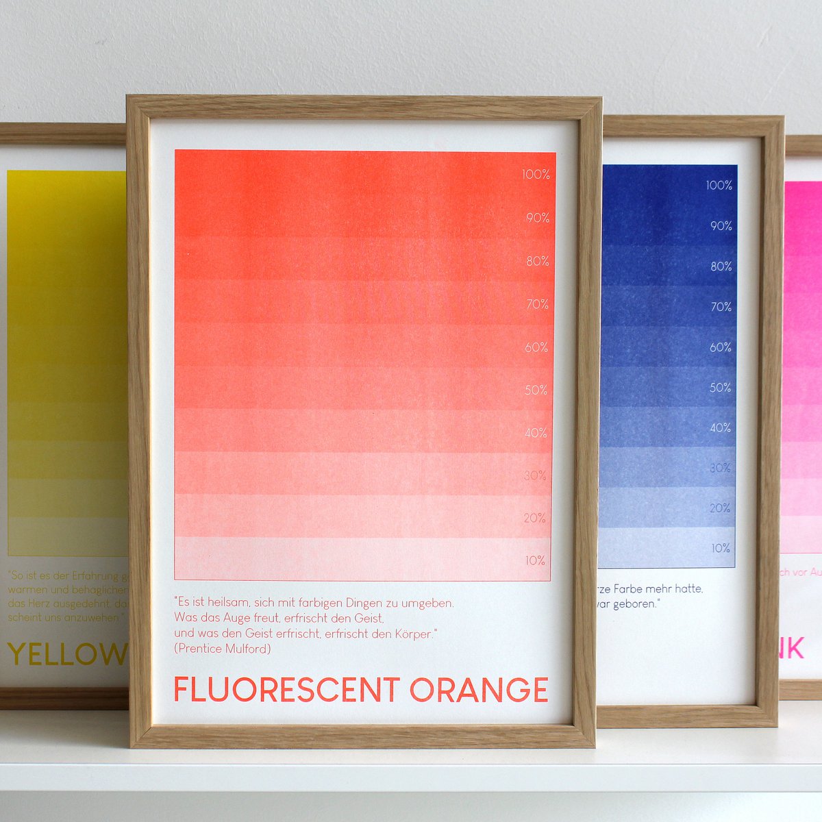 Naranja fluorescente (edición abierta) | Impresión de risografía