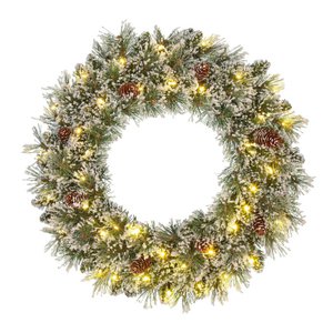 LED Christmas wreath Vandans Green