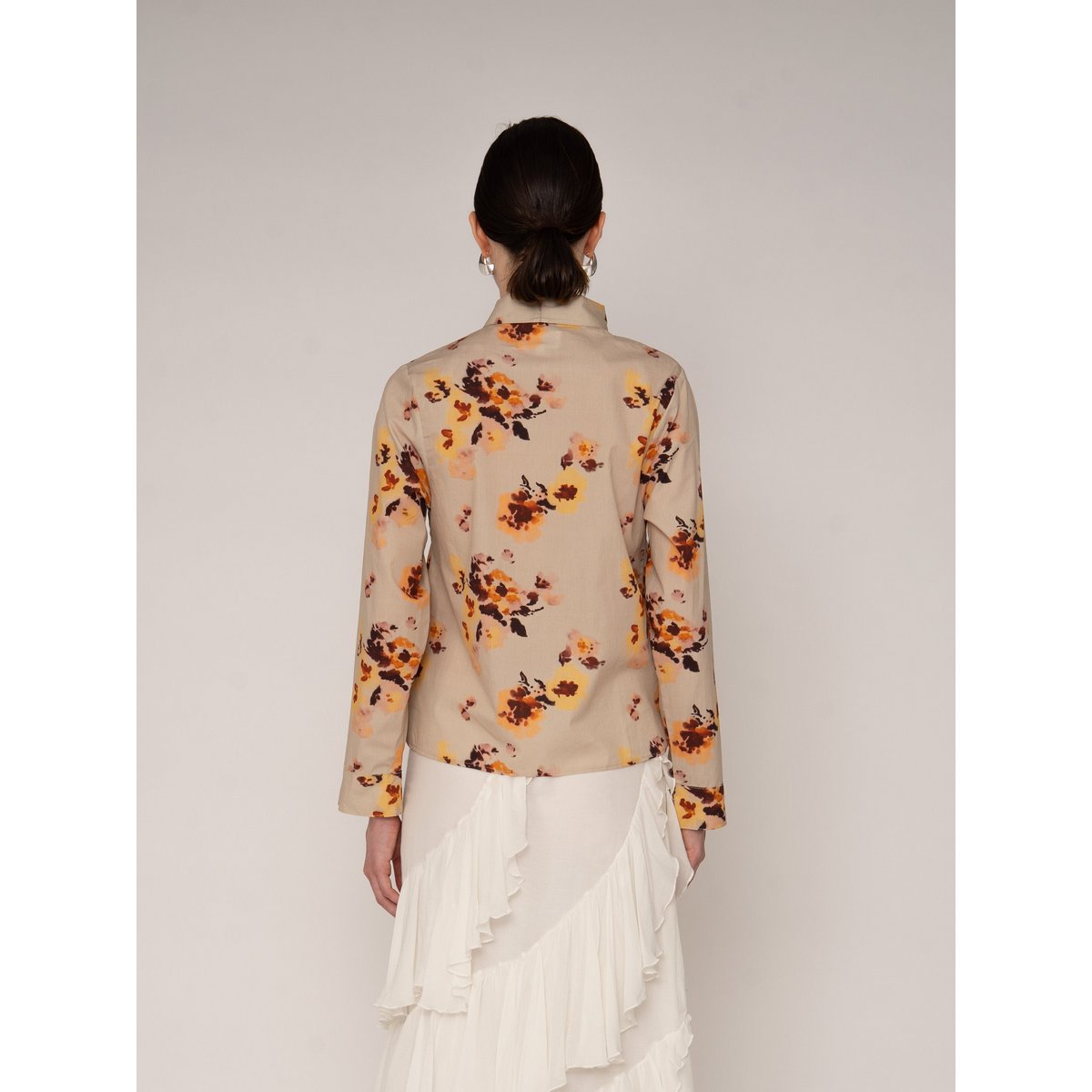 Juliette bloemenprint lintblouse