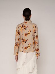 Juliette bloemenprint lintblouse