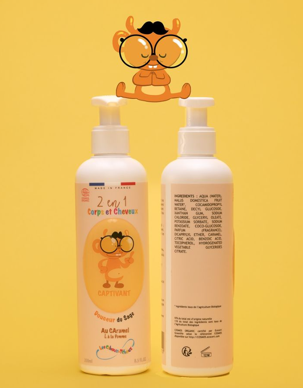 Shampoo Gel Doccia Due in Uno Accattivante: 250 ml
