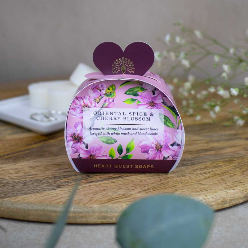 ENGELSK SÆBE C° 3x20g - Orientalsk krydderi & Cherry Blossom