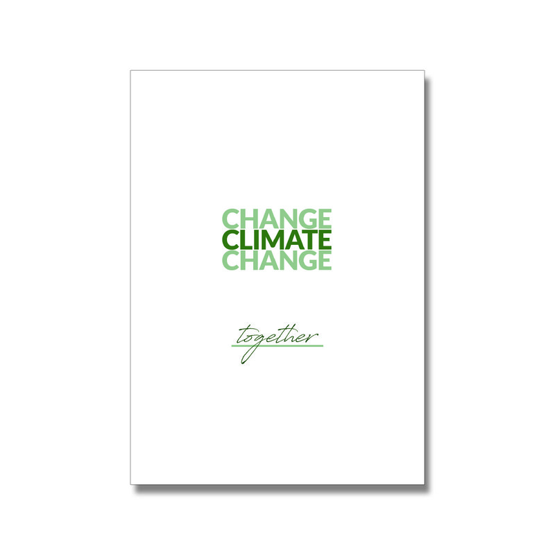 Cambiar el cartel del cambio climático A4