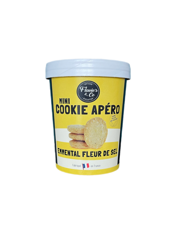 Ciasteczka mini aperitif: francuski Emmentaler – Fleur de sel