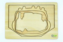 Puzzle transparent : Gâteau Forêt-Noire | Puzzle en bois multicouche pour toute la famille | Cadeau pour les amoureux de la Forêt-Noire