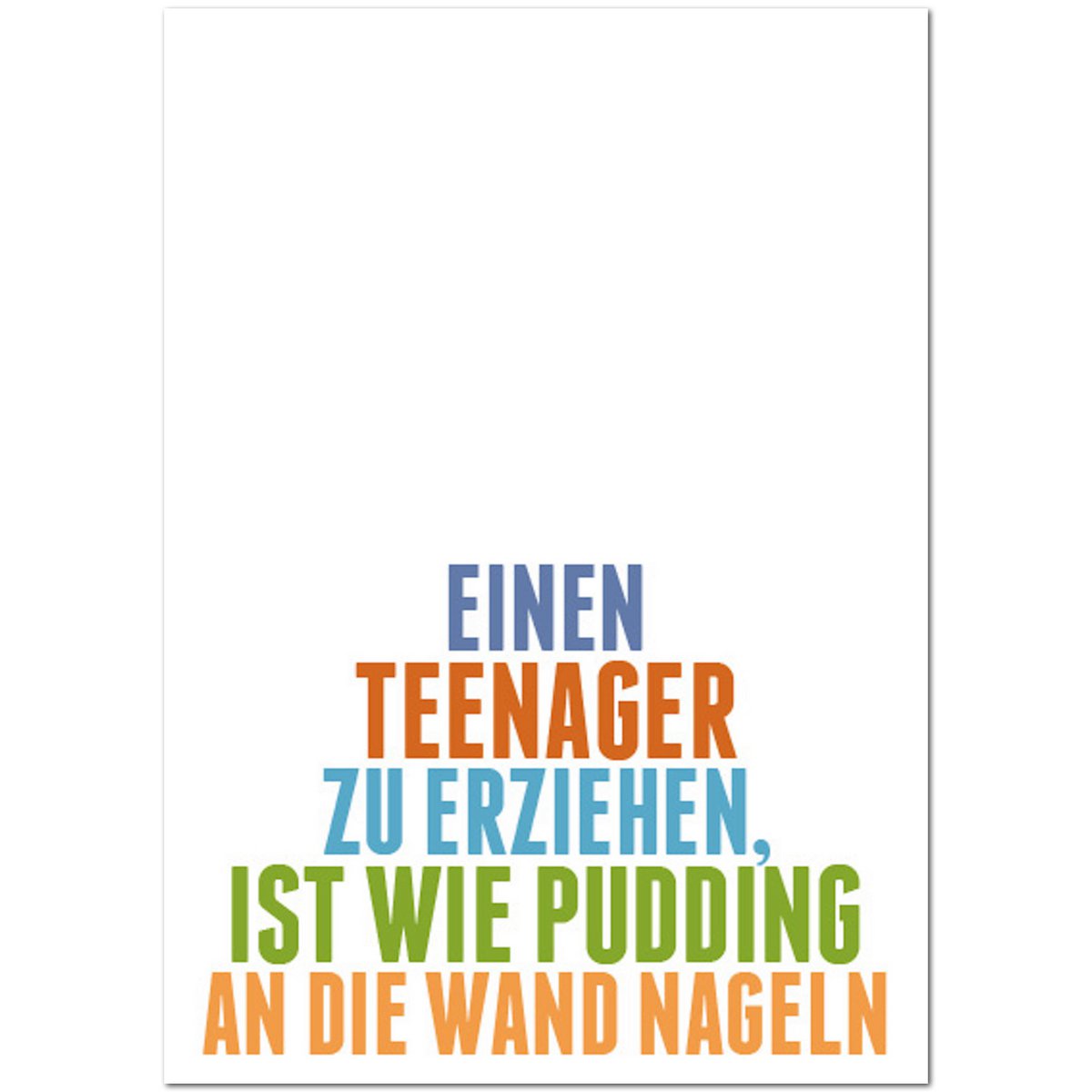 Postkarte "Pudding"