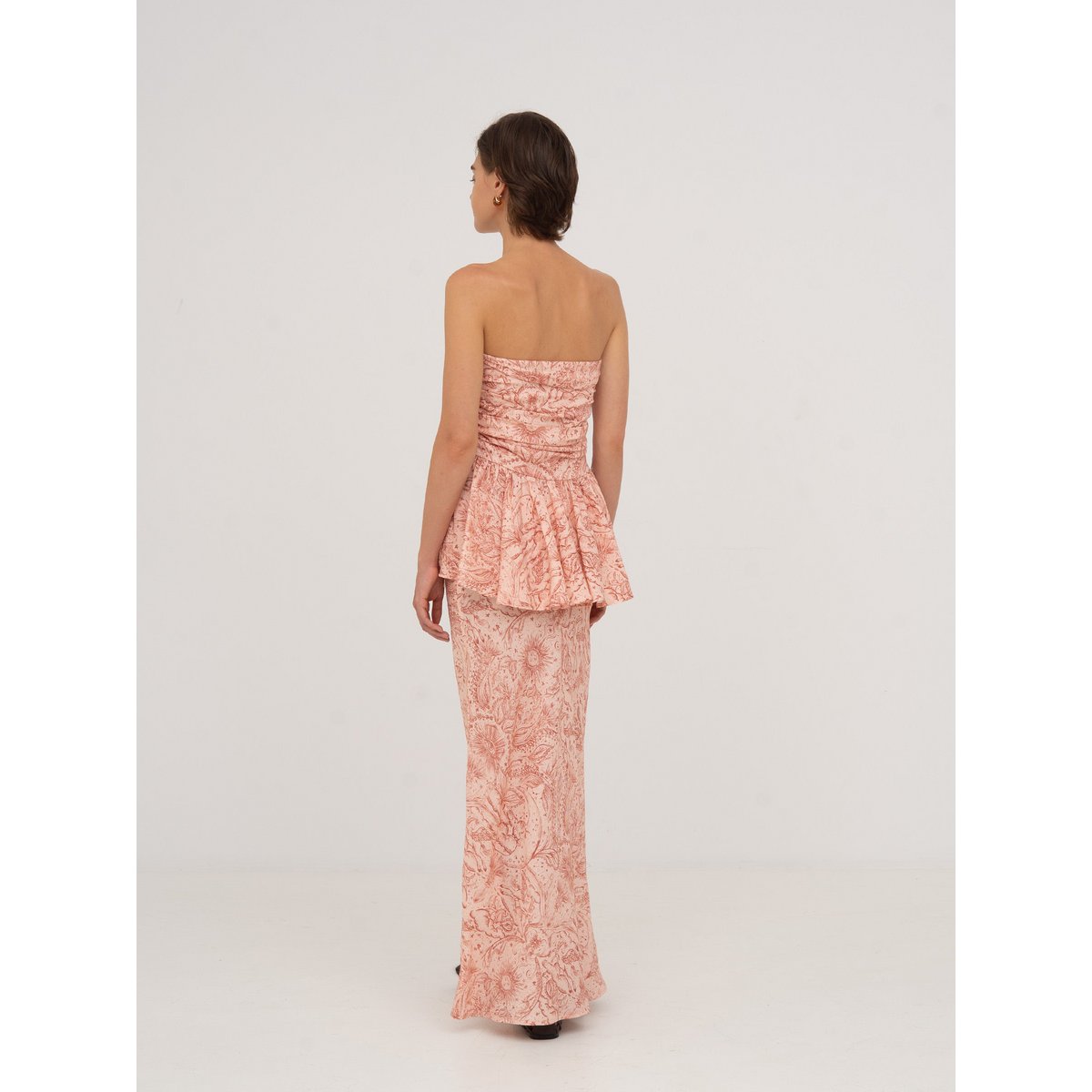 Gonna Sophia Pink Solar System stampata