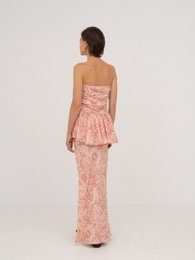 Gonna Sophia Pink Solar System stampata
