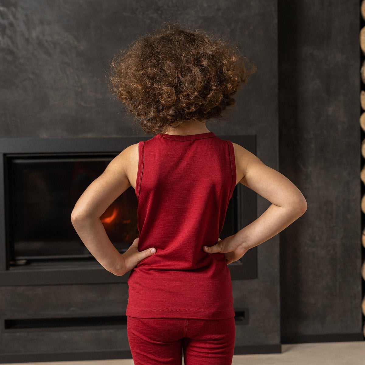 Enfants sans manches 160 g/m² Cerise royale