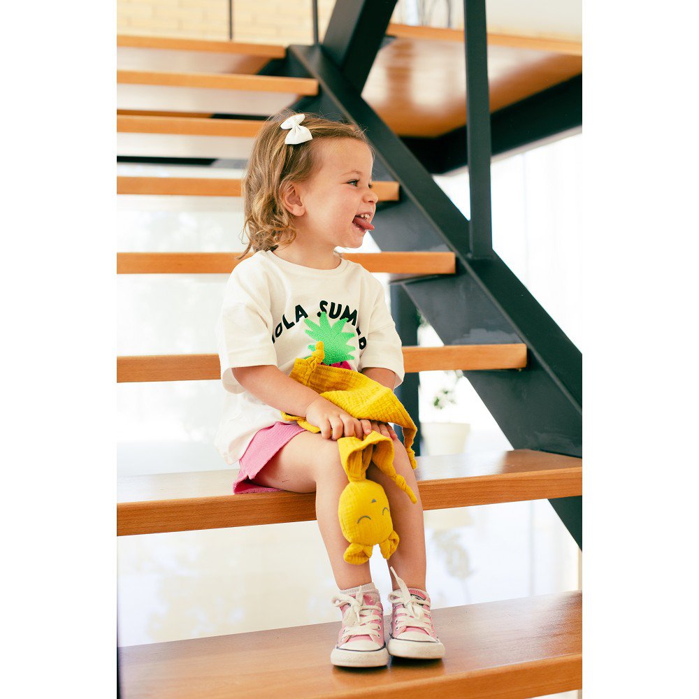 SET DOUDOU + BANDANA + Bijtring - MOD. OSO - BLAUW/GRIJS