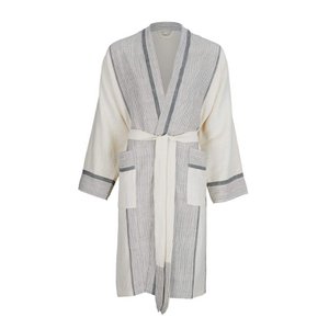 Mete Lounge Kleid - Schwarz & Salz